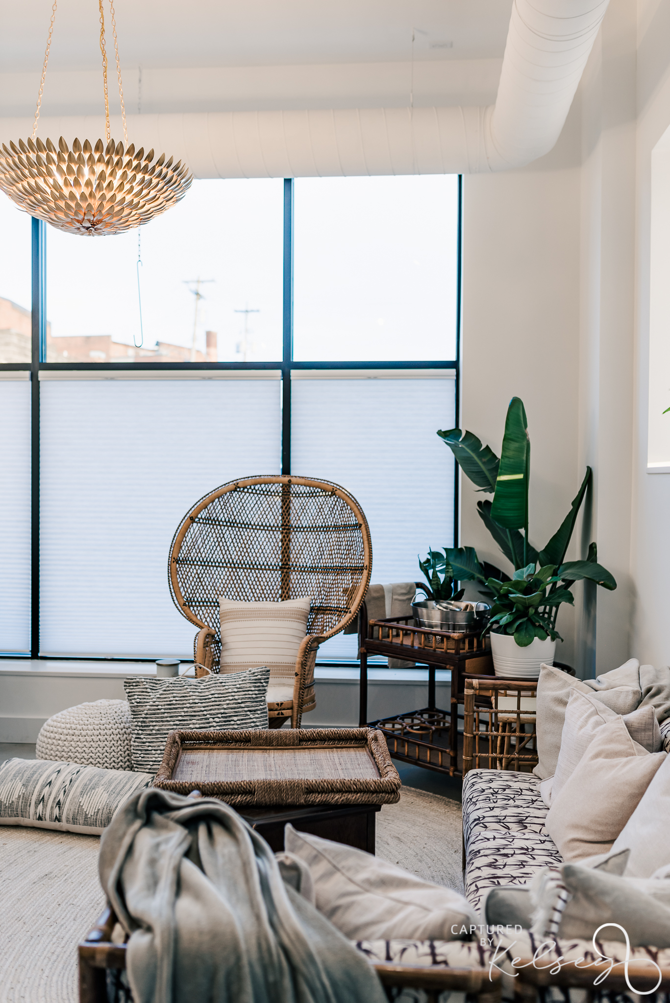 ANN-ARBOR-WEDDING-PHOTOGRAPHER-THE-COLLINS-OFF-MAIN-CAPTURED-BY-KELSEY-BLOG-12 wedding day getting ready space with boho design