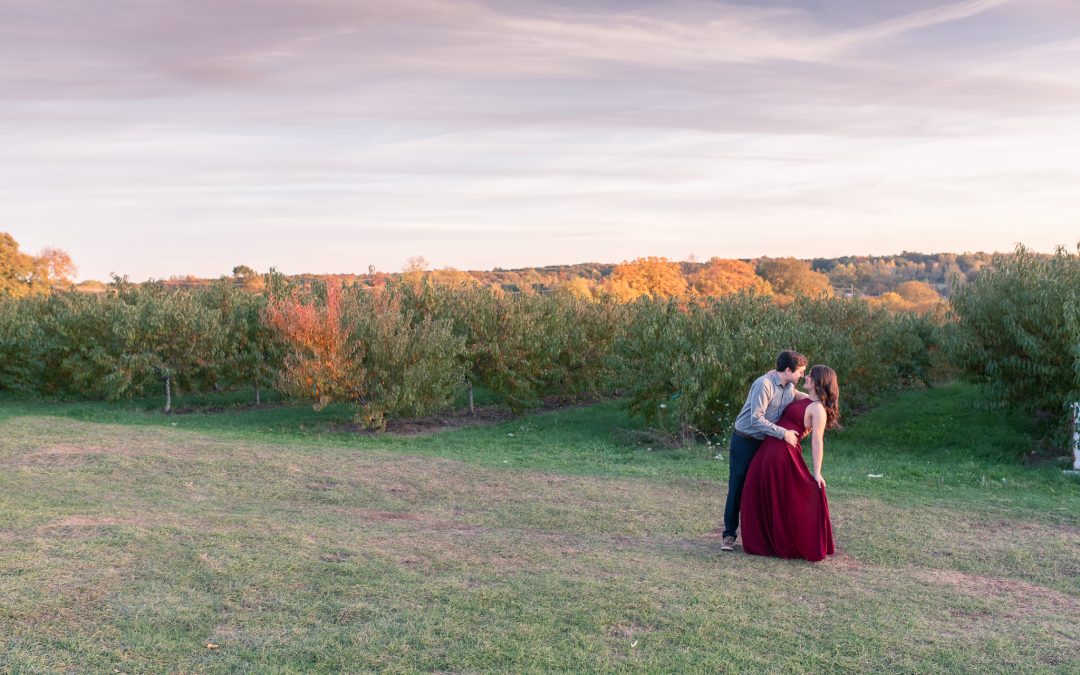 Spicer Orchards Fall Engagement Session | Julianne & Nick