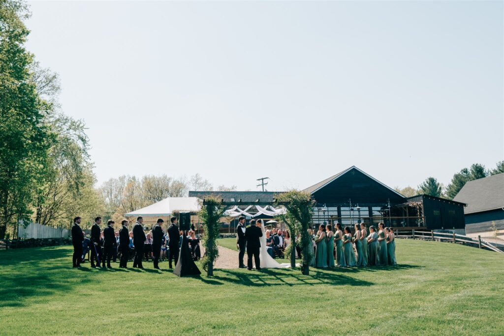 Westers Vineyard in Michigan wedding ceremony