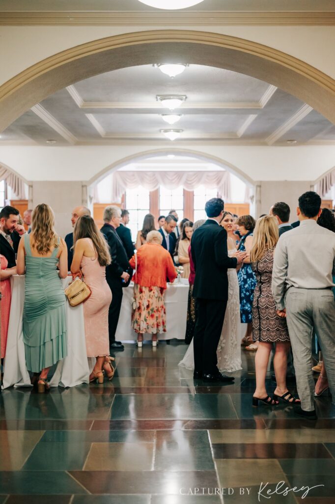 Wedding reception at Michigan League Ballroom